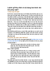 Luật là gì? Mục đích và nội dung ban hành văn bản pháp luật?