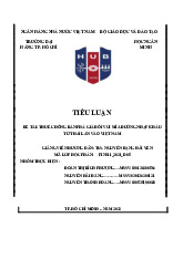 Tài liệu tham khảo tiểu luận môn thuế Đại học ngân hàng tp HCM | Học viện tài chính