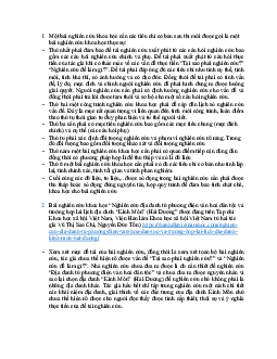 Các tiêu chi của bài báo khoa học | Phương pháp nghiên cứu khoa học | Đại học Khoa học Xã hội và Nhân văn, Đại học Quốc gia Thành phố HCM