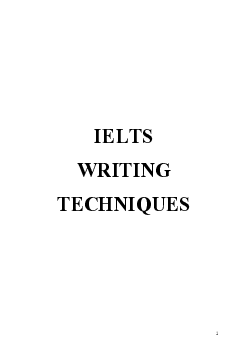 IELTS Writing techniques