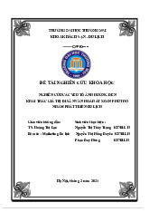 Phân tích và đánh giá các nhân tố ảnh hưởng đến khai thác giá trị di sản văn hóa hát Xoan Phú Thọ | Bài thảo luận Phương pháp nghiên cứu khoa học