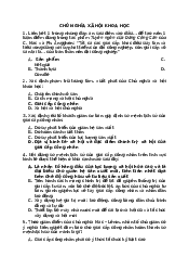 Trắc nghiệm ôn tập kiểm tra - Khoa học Xã Hội | Trường Đại học Vinh