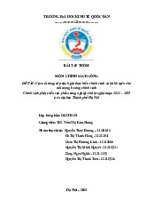 Đánh Giá Chính Sách Công | Môn Chính sách công - Đại học Kinh Tế Quốc Dân