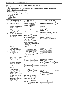 Giáo án Toán đại số và giải tích môn Toán lớp 11 cả năm học