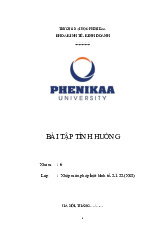 Bài tập tình huống môn Nhập môn Pháp luật kinh tế | Trường Đại học Phenikaa