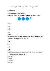 Đề thi giữa học kỳ 1 môn Toán lớp 5 năm học 2024 - 2025 | Bộ sách Chân trời sáng tạo