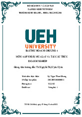 Bài thu hoạch chương 4 môn Sáp nhập, mua lại và tái cấu trúc doanh nghiệp  | Trường Đại học Kinh tế Thành phố Hồ Chí Minh