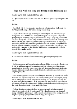 Soạn bài Nhớ con sông quê hương | Ngữ văn 11 Chân trời sáng tạo