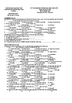 Đề thi chọn HSG Tiếng Anh 9 quận 6 năm học 2019-2020