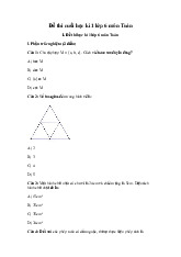 Đề thi học kỳ 1 môn Toán lớp 6 năm học 2024 - 2025 | Bộ sách Cánh diều