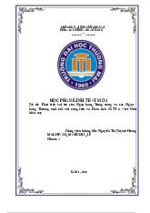 Phân Tích Vai Trò NHTW và NHTM Đối Với Cung Tiền và CSTT | Bài thảo luận kinh tế vĩ mô