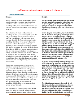 Những đoạn văn mẫu tiếng Anh hay(có lời dịch)