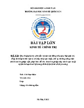 Tiểu luận môn Kinh tế chính trị Mac Lênin  - trường đại học kinh tế Quốc dân