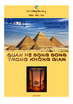 Bài tập quan hệ song song trong không gian – Võ Công Trường