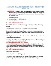 Bài tập luật doanh nghiệp | Trường Đại học Kinh tế – Luật, Đại học Quốc gia Thành phố Hồ Chí Minh