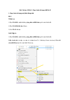 Giải Tin học 10 Bài 3: Thực hành sử dụng thiết bị số | Cánh diều