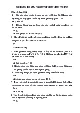 Câu Hỏi Đúng Sai và Giải Thích | Môn Kinh Tế Học - Trường Cao đẳng Kinh tế Công nghệ Hà Nội