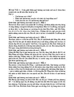 TOP 20 đoạn văn viết 4-5 câu giới thiệu quê hương em hoặc nơi em ở | Tập làm văn lớp 2 | Cánh diều