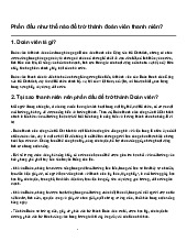 Phấn đấu như thế nào để trở thành đoàn viên thanh niên?