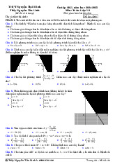 Đề ôn tập HK1 Toán 10 năm 2024 – 2025 trường THPT Nguyễn Thái Bình – TP HCM