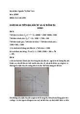 Bài tập kinh tế vĩ mô chương 13,14,15 | Đại học Kinh tế Thành phố Hồ Chí Minh