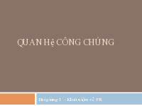 Giáo trình quan hệ công chúng | Học Viện Ngoại Giao