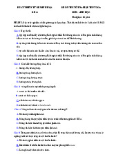 Đề thi thử tốt nghiệp THPT 2025 môn Sinh học bám sát đề minh họa - Đề 28