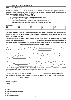 Đề ôn luyện thi học sinh giỏi THPT - PRACTICE TEST 6