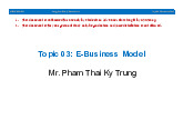 Adv EComm Business Model - Tài liệu tham khảo | Đại học Hoa Sen