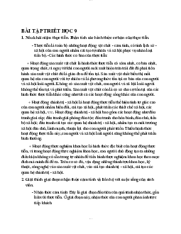 Bài tập triết học 9 | Trường Đại học Giao thông Vận tải