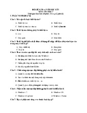 Đề thi học kỳ 1 môn Tin học lớp 7 năm học 2024 - 2025 - Đề số 2 | Bộ sách Kết nối tri thức