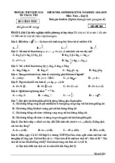 Đề cuối kỳ 2 Toán 11 năm 2024 – 2025 trường THPT Quế Sơn – Quảng Nam