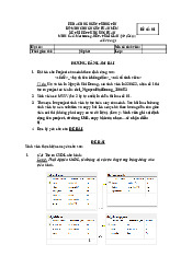 ĐỀ(1) THI KẾT THÚC HỌC PHẦN KHOA CÔNG NGHỆ THÔNG TIN BỘ MÔN CÔNG NGHỆ PHẦN MỀM.