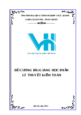 Đề cương bài giảng Lý thuyết kiểm toán