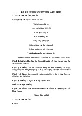 Đề thi học kỳ 2 môn Ngữ Văn lớp 8 năm học 2024 - 2025 - Đề số 2 | Bộ sách Cánh diều