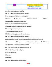 Bộ Đề Ôn Tập Cuối Học Kì 1 Môn Công Nghệ Lớp 4 Năm Học 2025-2026 Có Đáp Án