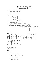 Bài tập tự luận chương 1 ( có lời giải) | Môn:  Toán cao cấp