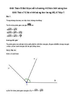 Giải Toán lớp 7 Bài tập cuối chương 4 | Chân trời sáng tạo