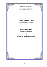 Bài thi kết thúc học phần môn Marketing căn bản | Học viện Hành chính Quốc gia