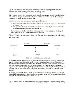 Bảo Mật Thông Tin và Mật Mã Học: Khái Niệm và Ứng Dụng | Học viện Nông nghiệp Việt Nam