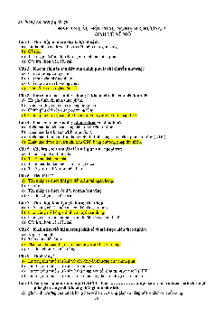 Câu hỏi trắc nghiệm Chương 2: Đo lường sản lượng quốc gia (có đáp án)