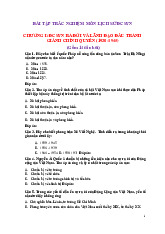 TOP 100 câu trắc nghiệm ôn tập môn Lịch sử Đảng Cộng Sản Việt Nam | Trường Đại học Kinh doanh và Công nghệ Hà Nội