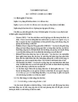 Giáo trình Văn hiến Việt Nam