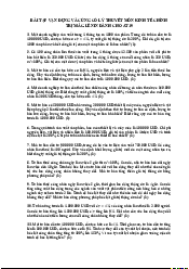 Bài tập vận dụng môn Kinh tế chính trị Mác Lênin | Trường Đại học Kinh tế, Đại học Quốc gia Hà Nội