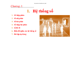 Chương 1 hệ thống số