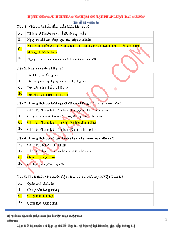 Đề cương ôn tập Pháp luật đại cương | Đại học Bách Khoa Hà Nội