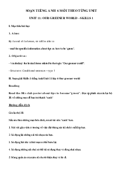 Tiếng Anh lớp 6 unit 11 Skills 1
