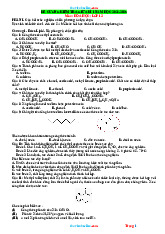 Đề Cương Ôn Giữa HK1 Hóa 12 Chân Trời Sáng Tạo Cấu Trúc Mới 2024-2025