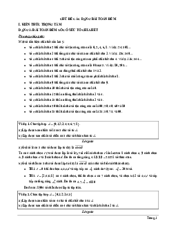 Các dạng bài toán đếm