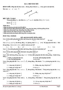 Phép dời hình và phép đồng dạng trong mặt phẳng – Trần Quốc Nghĩa